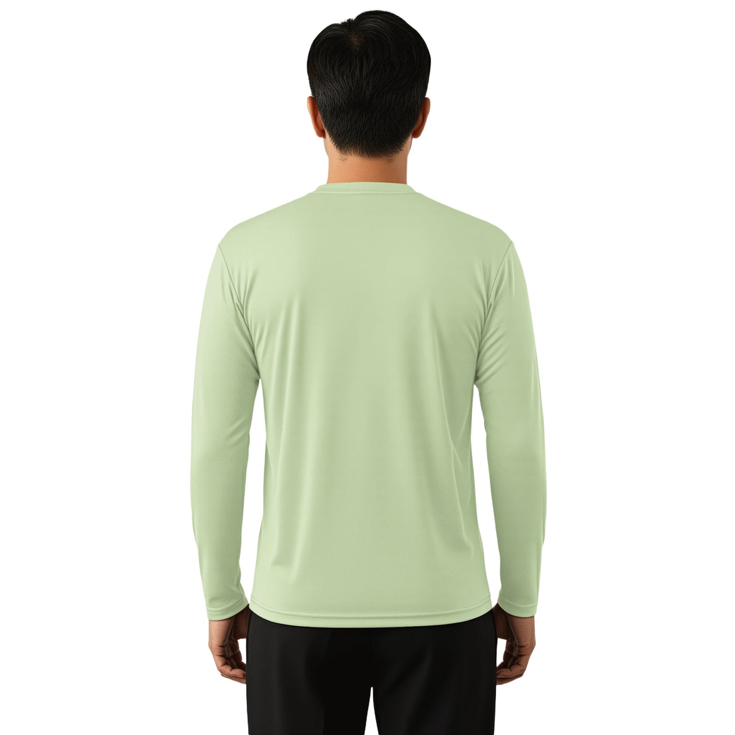 Man wearing a Dry Sage long sleeve shirt