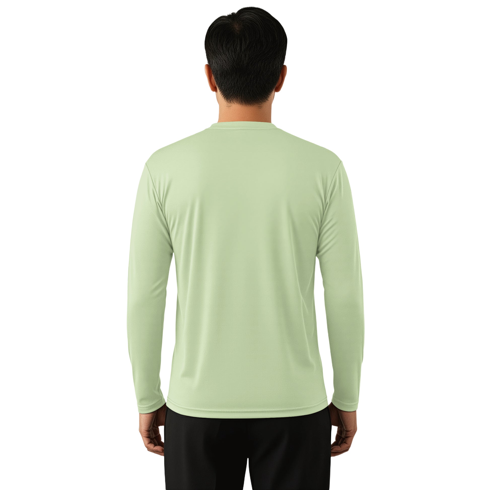 Man wearing a Dry Sage long sleeve shirt