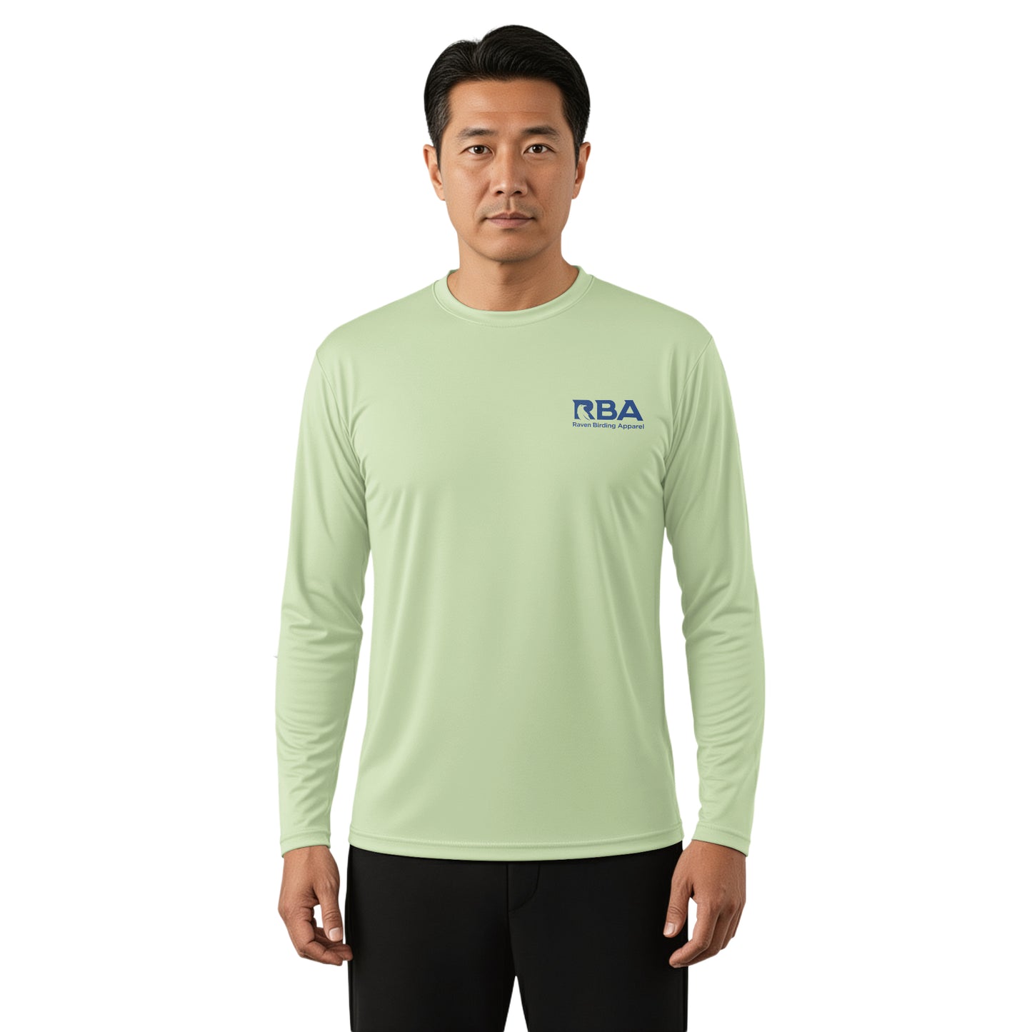 Man wearing a Dry Sage long sleeve shirt