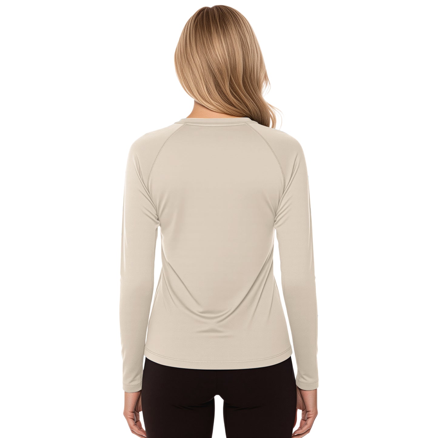 Woman wearing a Pale Dune long sleeve shirt